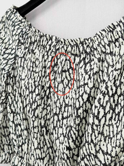 Pre-loved SAINT LAURENT Black & White Size US 4 Short Dress at Reems Closet