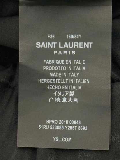 Pre-loved SAINT LAURENT Black & White Size US 4 Short Dress at Reems Closet