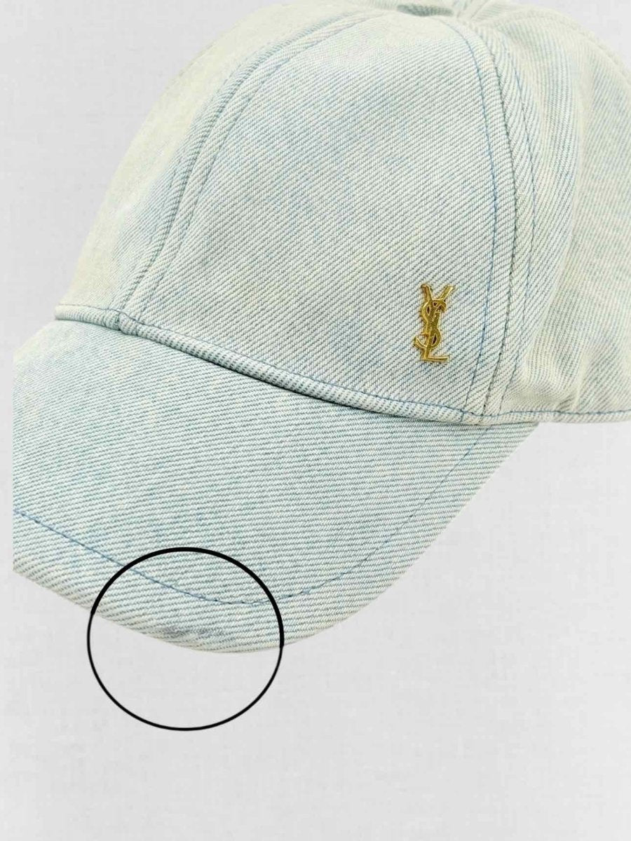 Pre - loved SAINT LAURENT Blue Cap at Reems Closet