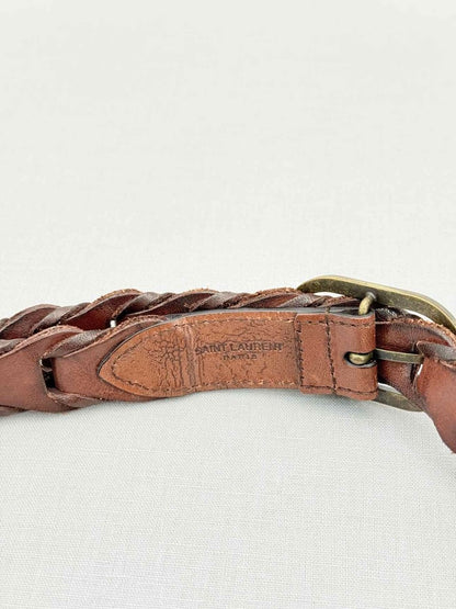 Pre - loved SAINT LAURENT Brown Belt at Reems Closet