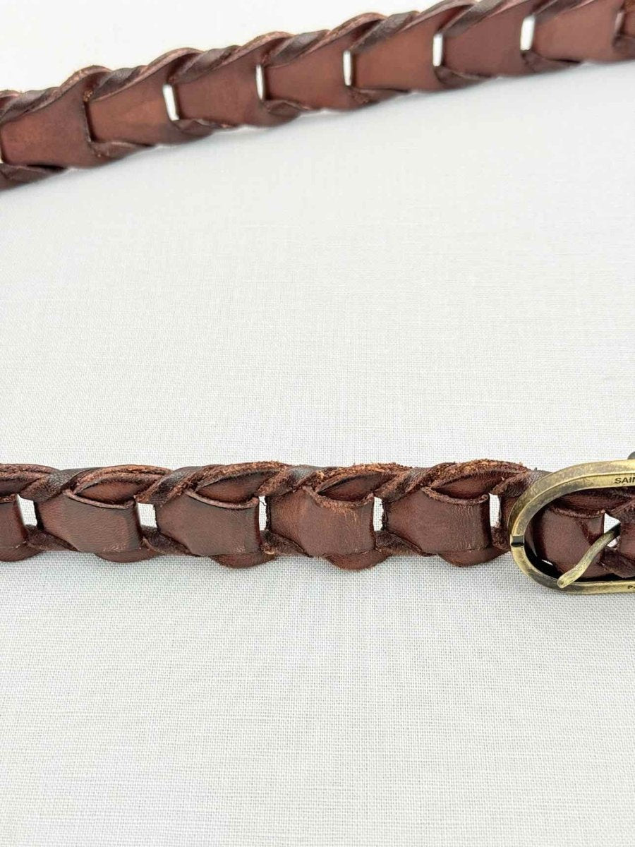 Pre - loved SAINT LAURENT Brown Belt at Reems Closet