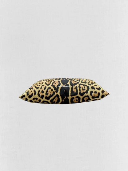 Pre - loved SAINT LAURENT Brown Multicolor Leopard Print Tote Bag at Reems Closet