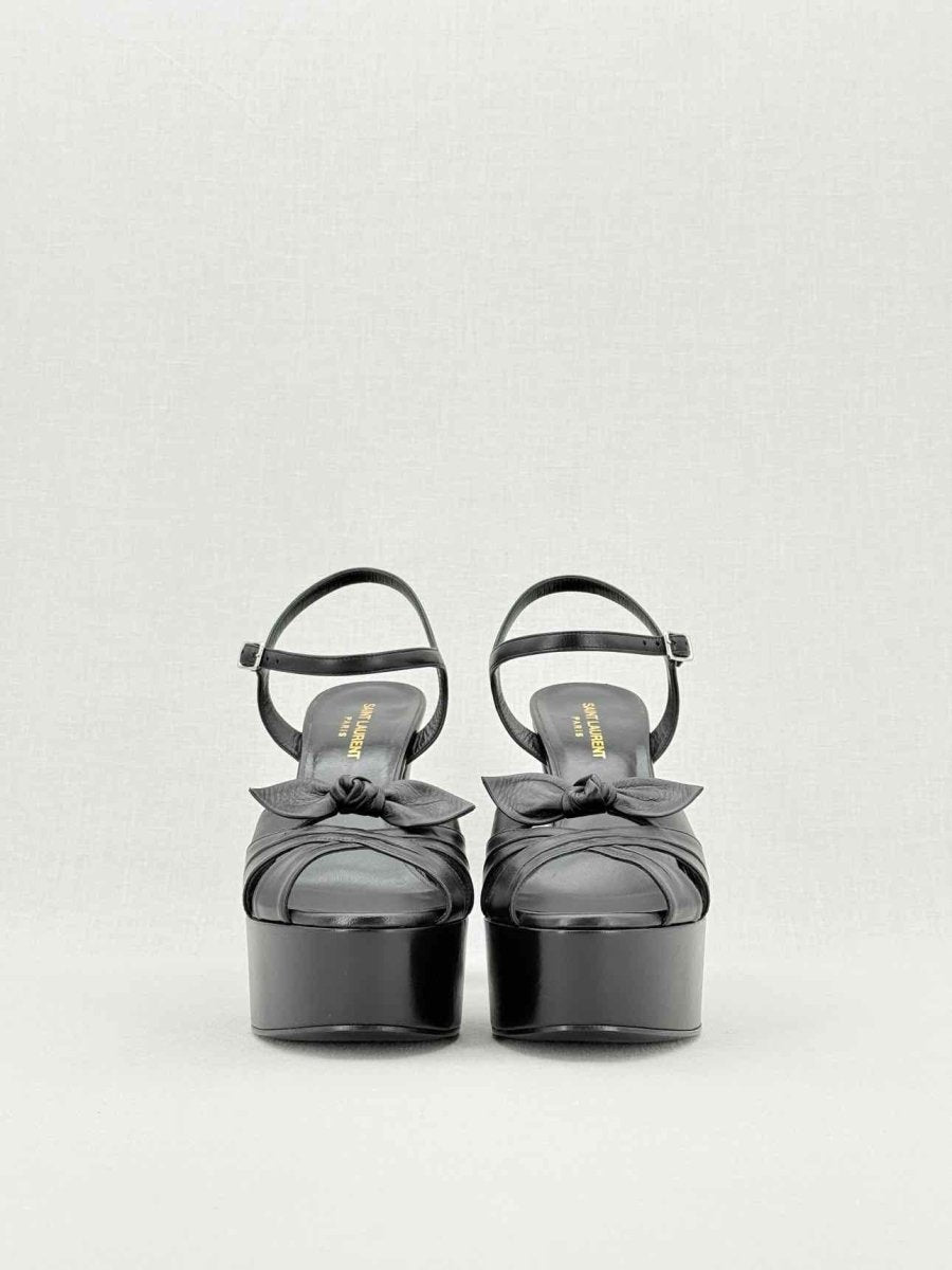 Pre - loved SAINT LAURENT Candy Black Size EU 39 Heeled Sandals at Reems Closet