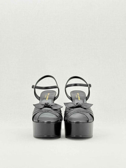 Pre - loved SAINT LAURENT Candy Black Size EU 39 Heeled Sandals at Reems Closet