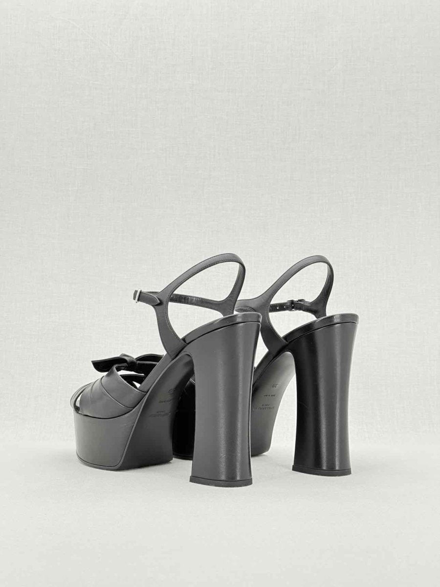 Pre - loved SAINT LAURENT Candy Black Size EU 39 Heeled Sandals at Reems Closet