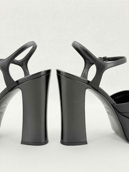 Pre - loved SAINT LAURENT Candy Black Size EU 39 Heeled Sandals at Reems Closet
