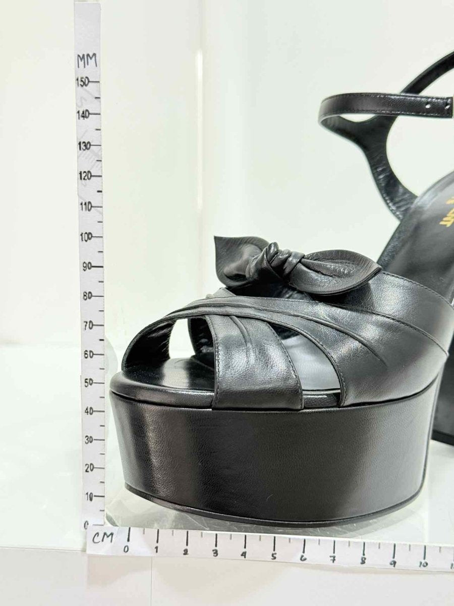 Pre - loved SAINT LAURENT Candy Black Size EU 39 Heeled Sandals at Reems Closet