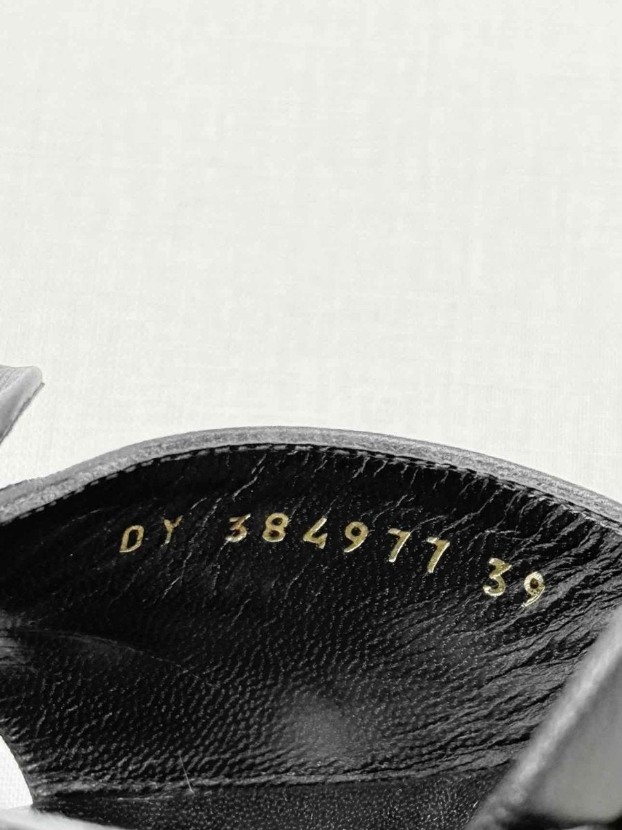 Pre - loved SAINT LAURENT Candy Black Size EU 39 Heeled Sandals at Reems Closet