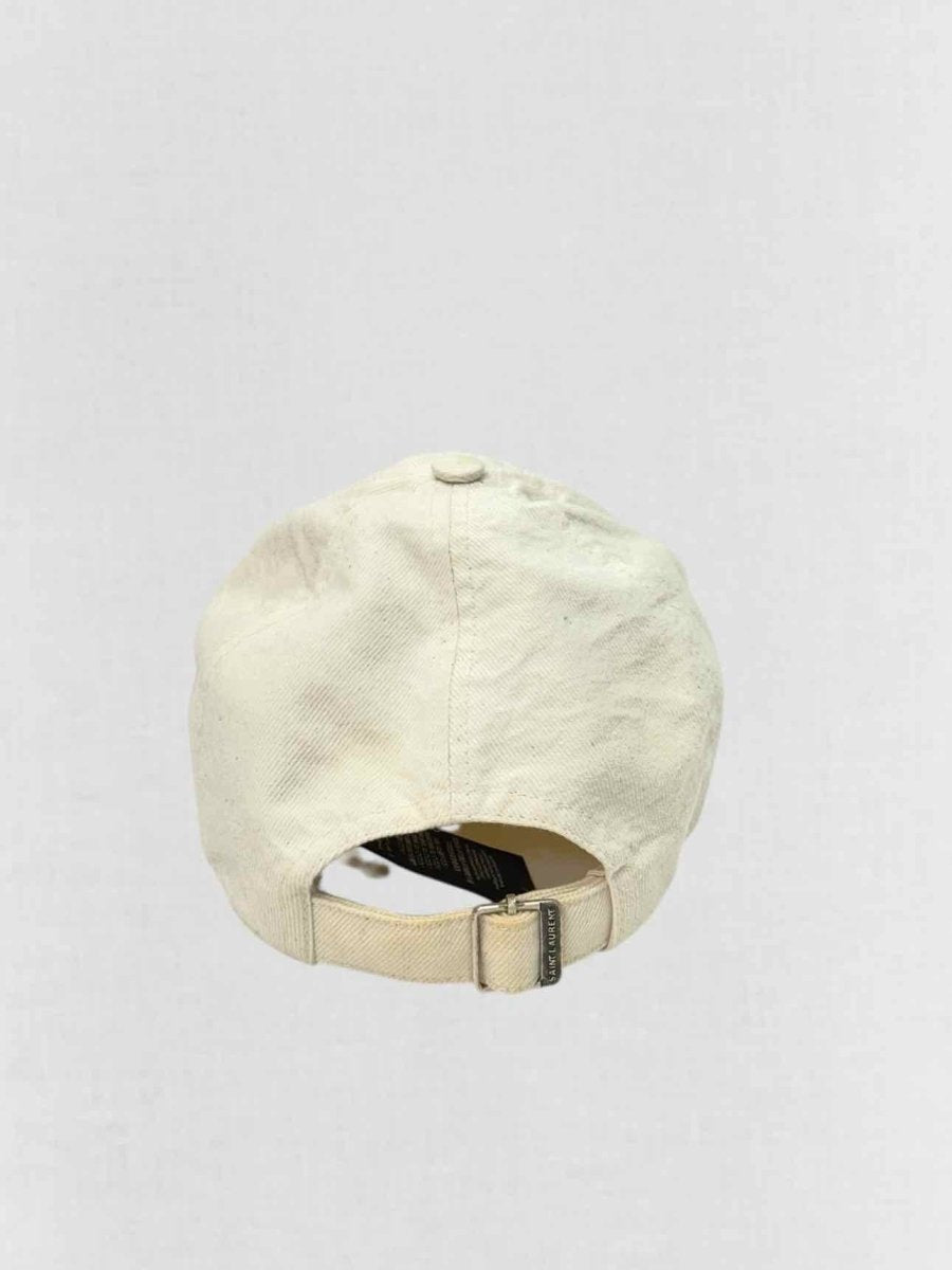 Pre - loved SAINT LAURENT Cream Cap at Reems Closet