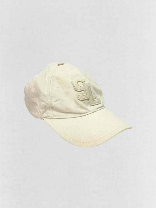 Pre - loved SAINT LAURENT Cream Cap at Reems Closet