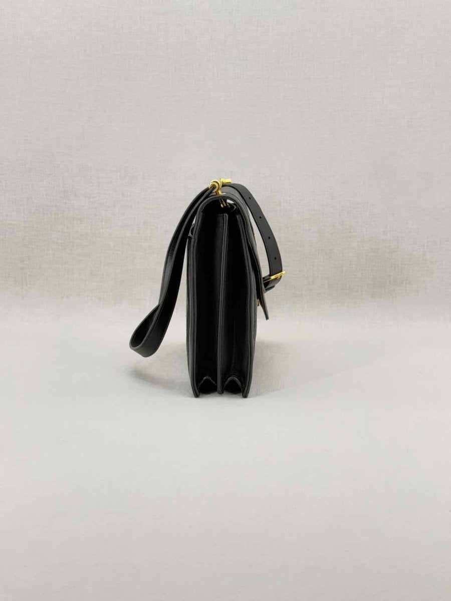 Pre - loved SAINT LAURENT Gabrielle Black Satchel at Reems Closet