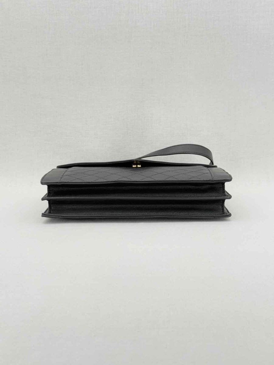 Pre - loved SAINT LAURENT Gabrielle Black Satchel at Reems Closet