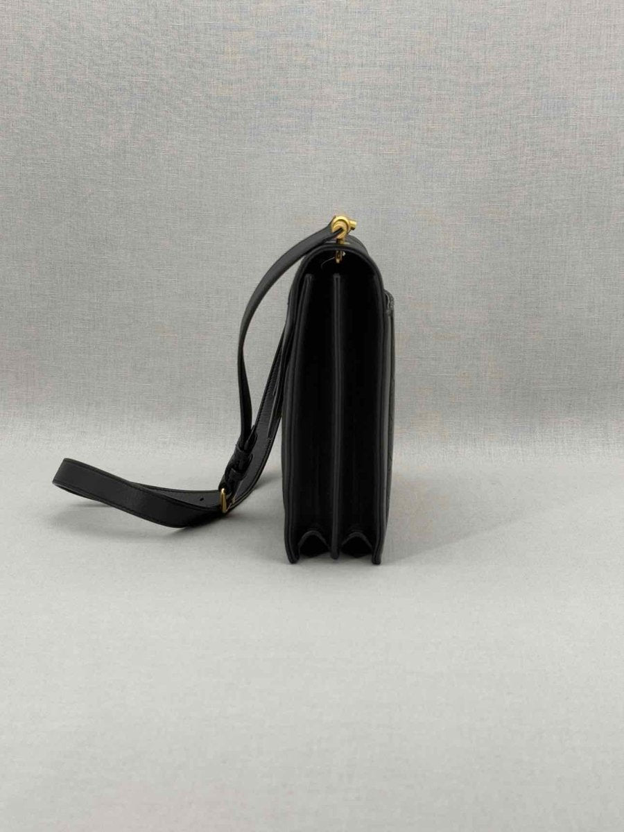Pre - loved SAINT LAURENT Gabrielle Black Satchel at Reems Closet