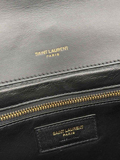 Pre - loved SAINT LAURENT Gabrielle Black Satchel at Reems Closet