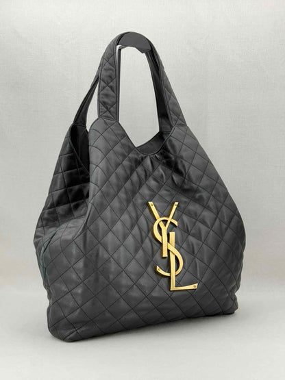 Pre-loved SAINT LAURENT Icare Black Tote Bag at Reems Closet