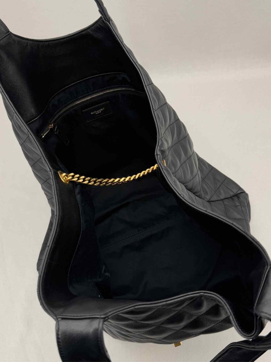 Pre-loved SAINT LAURENT Icare Black Tote Bag at Reems Closet