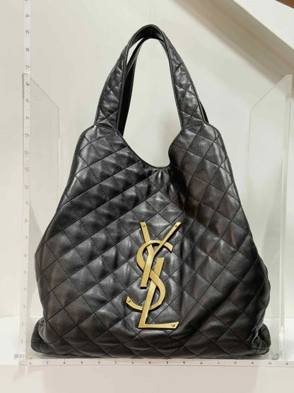 Pre-loved SAINT LAURENT Icare Black Tote Bag at Reems Closet