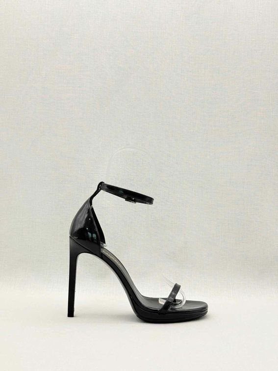 Pre-loved SAINT LAURENT Jane Black Size EU 35 Heeled Sandals at Reems Closet