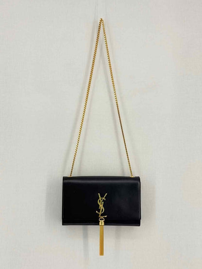 Pre-loved SAINT LAURENT Kate Black Shoulder Bag at Reems Closet