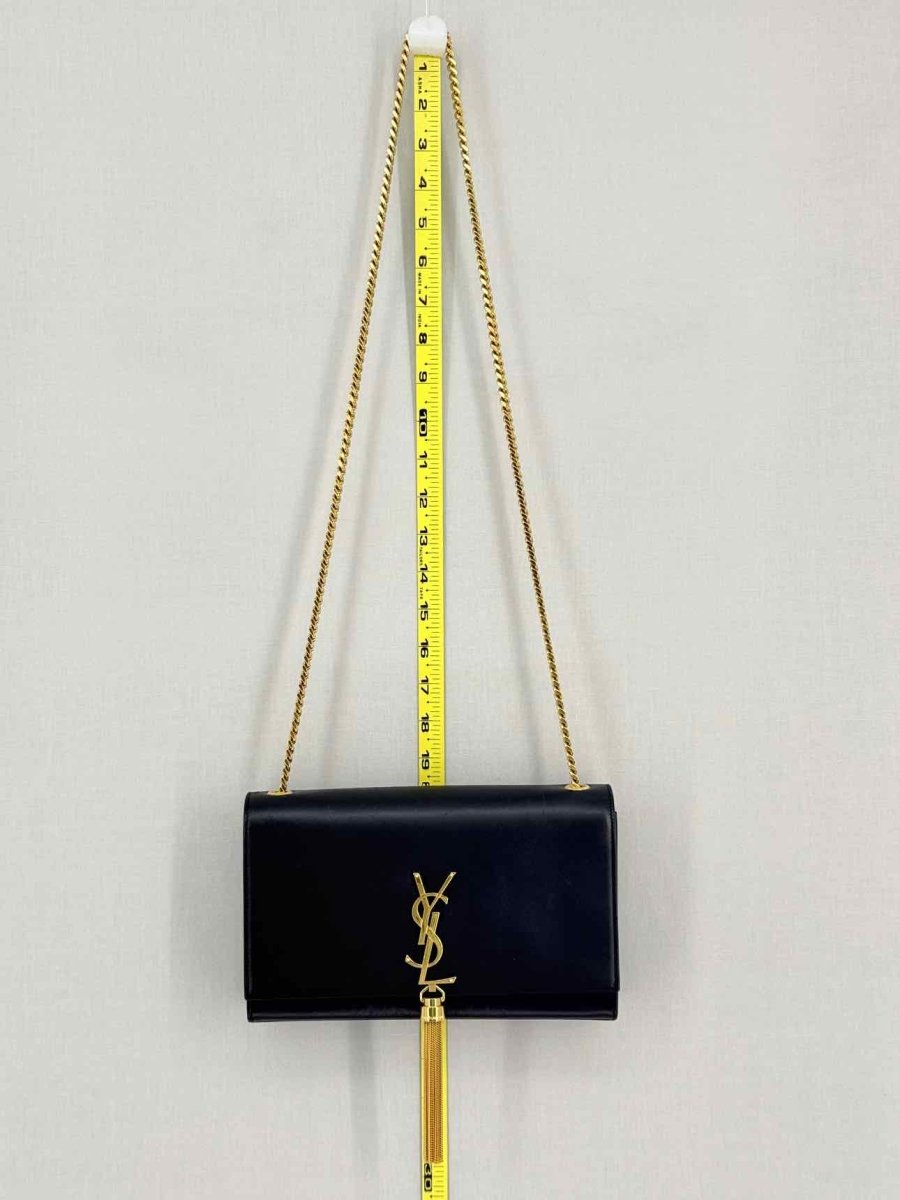 Pre-loved SAINT LAURENT Kate Black Shoulder Bag at Reems Closet