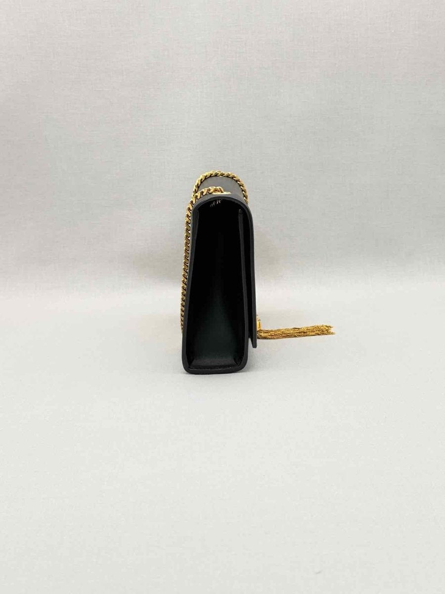 Pre-loved SAINT LAURENT Kate Black Shoulder Bag at Reems Closet