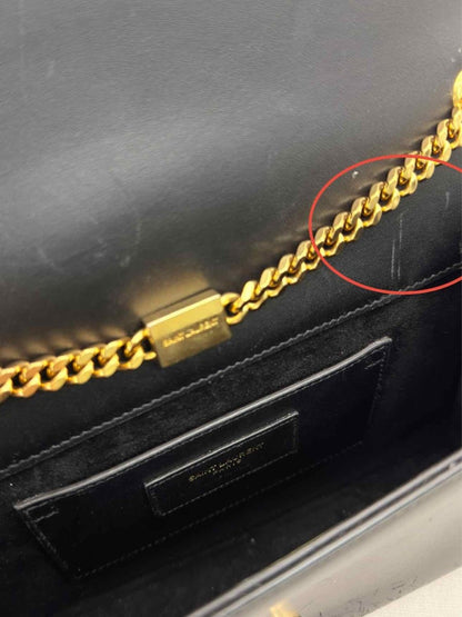 Pre-loved SAINT LAURENT Kate Black Shoulder Bag at Reems Closet