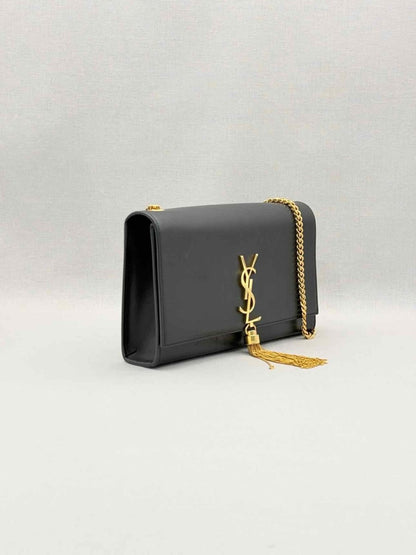 Pre-loved SAINT LAURENT Kate Black Shoulder Bag at Reems Closet