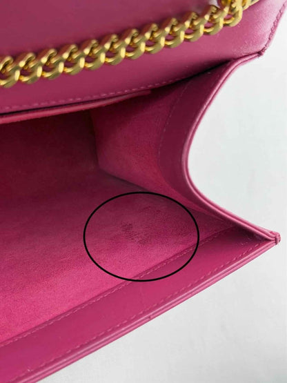 Pre - loved SAINT LAURENT Kate Fuchsia Crossbody at Reems Closet