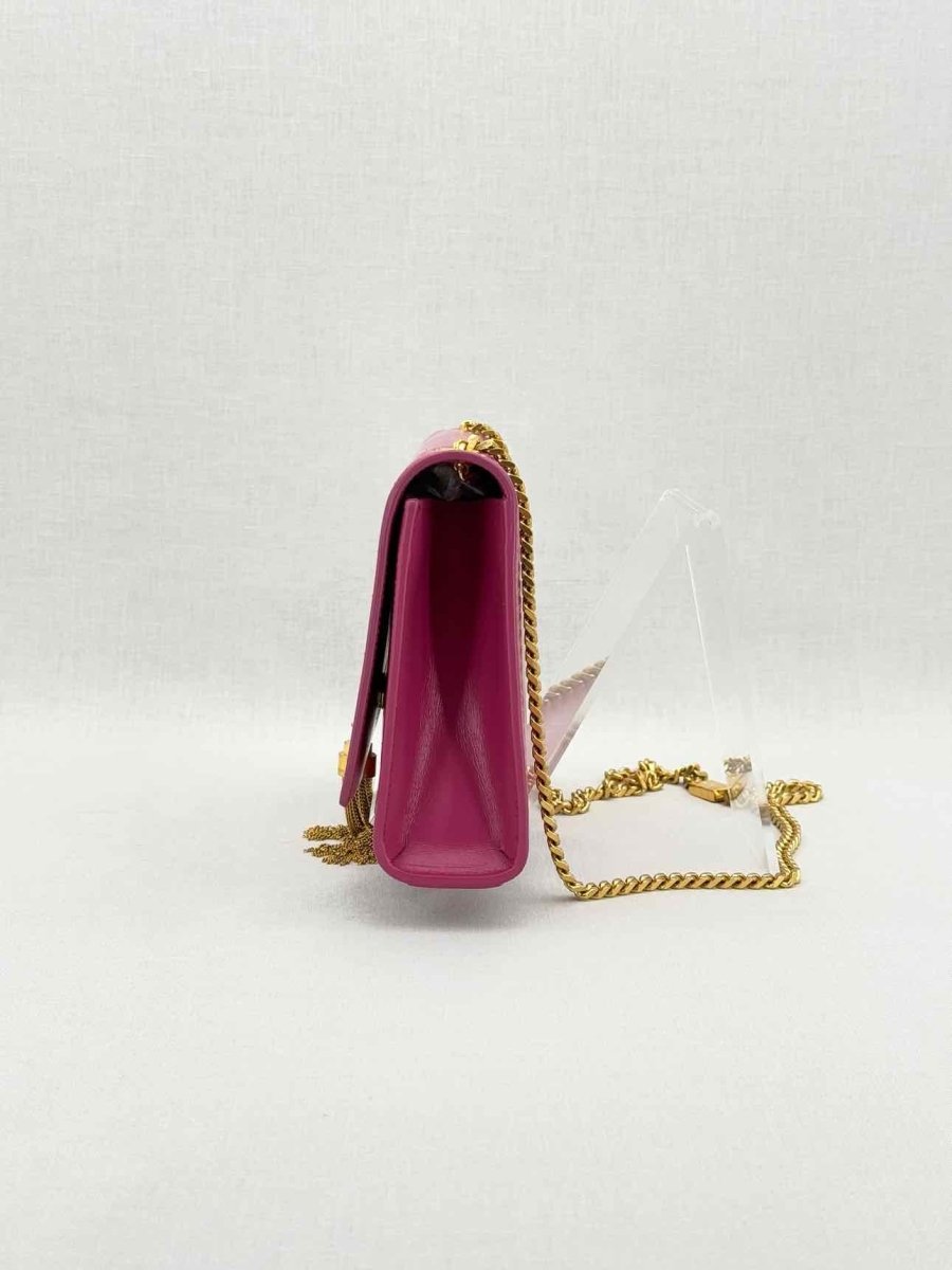 Pre - loved SAINT LAURENT Kate Fuchsia Crossbody at Reems Closet
