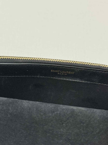 Pre - loved SAINT LAURENT Kate Metallic Gold Monogram Crossbody at Reems Closet