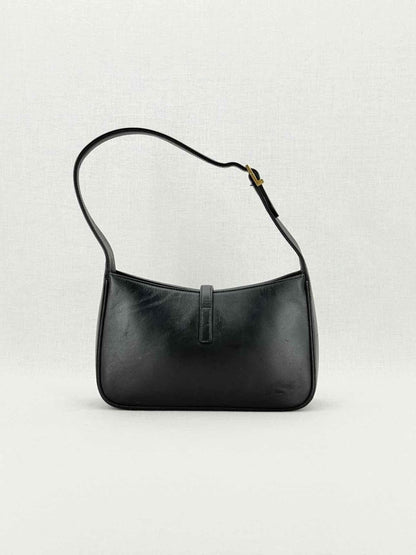 Pre - loved SAINT LAURENT LE 5 À 7 Black Shoulder Bag at Reems Closet