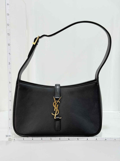 Pre - loved SAINT LAURENT LE 5 À 7 Black Shoulder Bag at Reems Closet