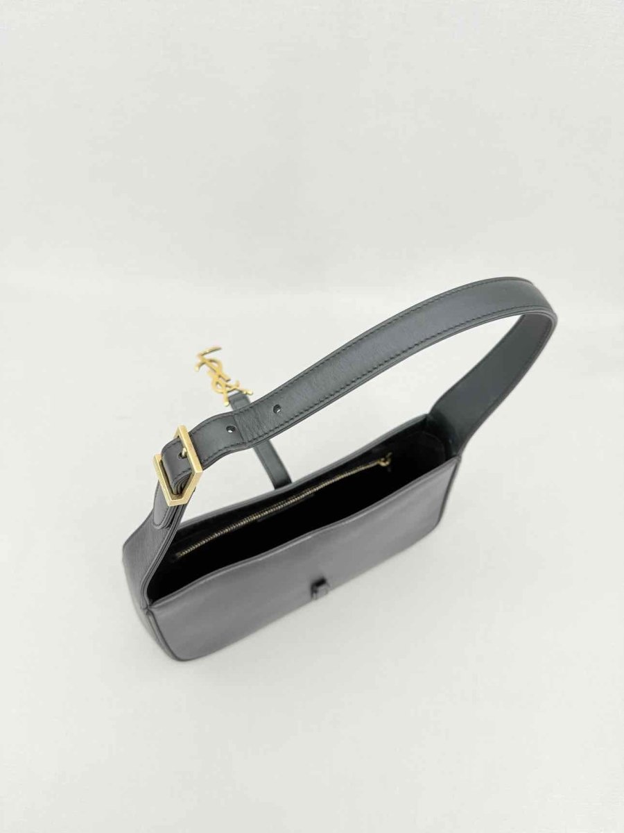 Pre - loved SAINT LAURENT LE 5 À 7 Black Shoulder Bag at Reems Closet