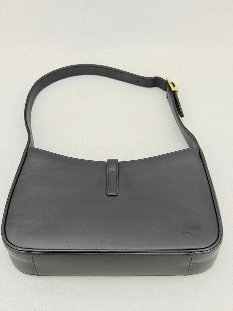 Pre - loved SAINT LAURENT LE 5 À 7 Black Shoulder Bag at Reems Closet