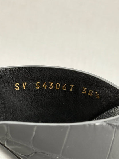 Pre - loved SAINT LAURENT Loulou Black Size EU 38.5 Mules at Reems Closet