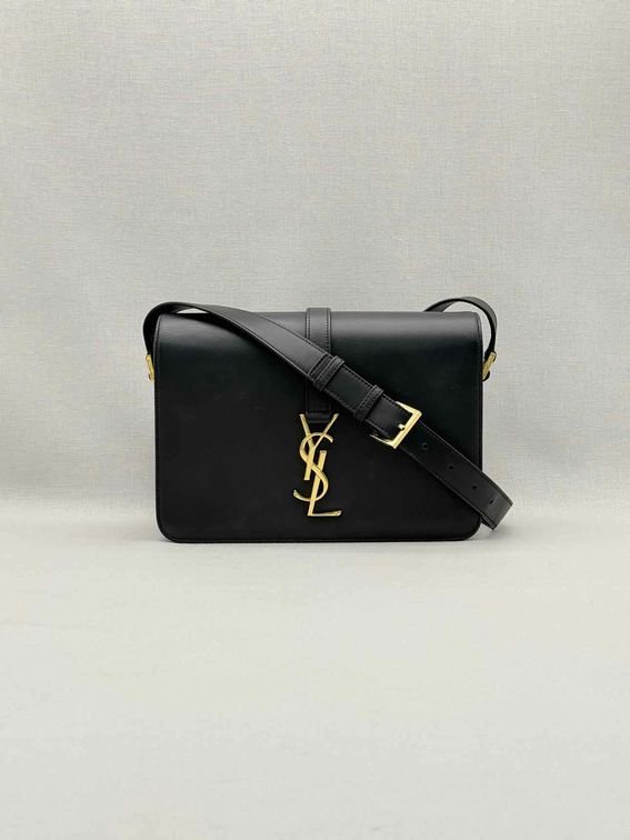 Pre-loved SAINT LAURENT Monogram Universite Black Crossbody at Reems Closet