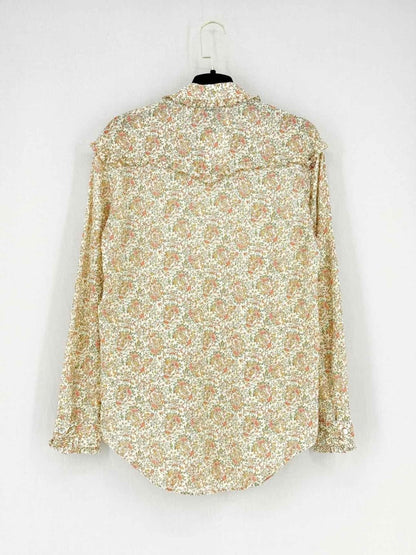 Pre - loved SAINT LAURENT Multicolor Floral Print Size US 4 Shirt at Reems Closet