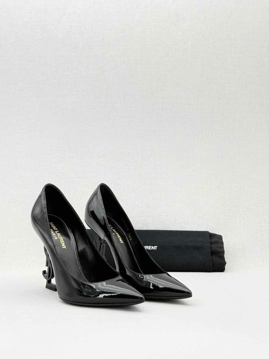 Pre - loved SAINT LAURENT Opyum Black Size EU 36.5 Pumps at Reems Closet