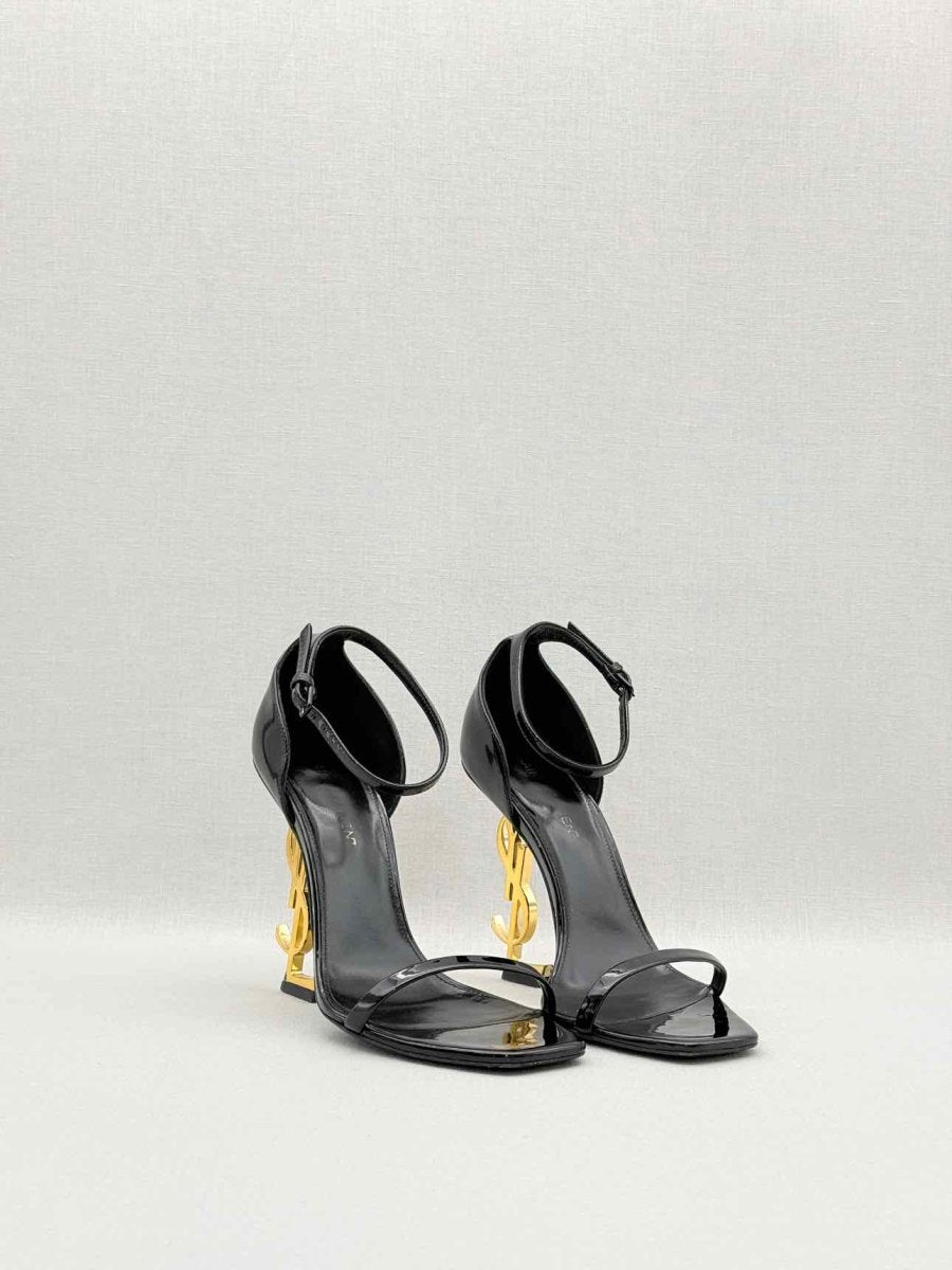 Pre-loved SAINT LAURENT Opyum Black Size EU 37 Heeled Sandals at Reems Closet