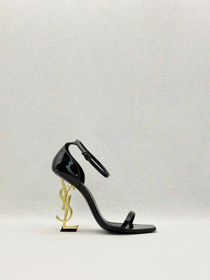 Pre-loved SAINT LAURENT Opyum Black Size EU 37 Heeled Sandals at Reems Closet
