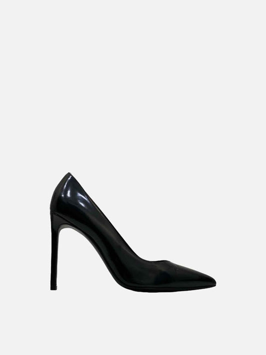 Pre-loved SAINT LAURENT Pointed Toe Black Pumps from Reems Closet