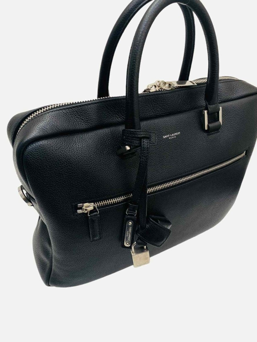 Pre - loved SAINT LAURENT Sac De Jour Black Briefcase at Reems Closet