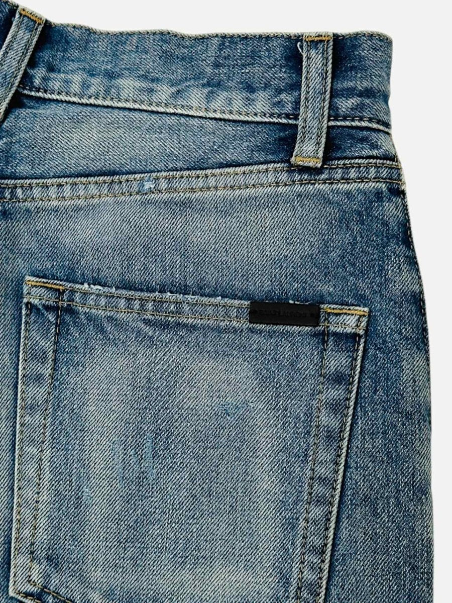 Pre - loved SAINT LAURENT Straight Leg Blue Jeans at Reems Closet