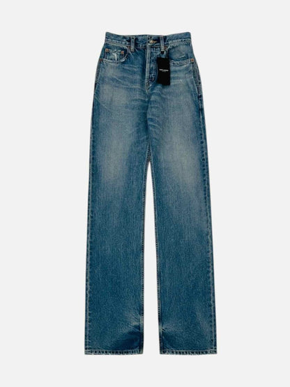 Pre - loved SAINT LAURENT Straight Leg Blue Jeans at Reems Closet