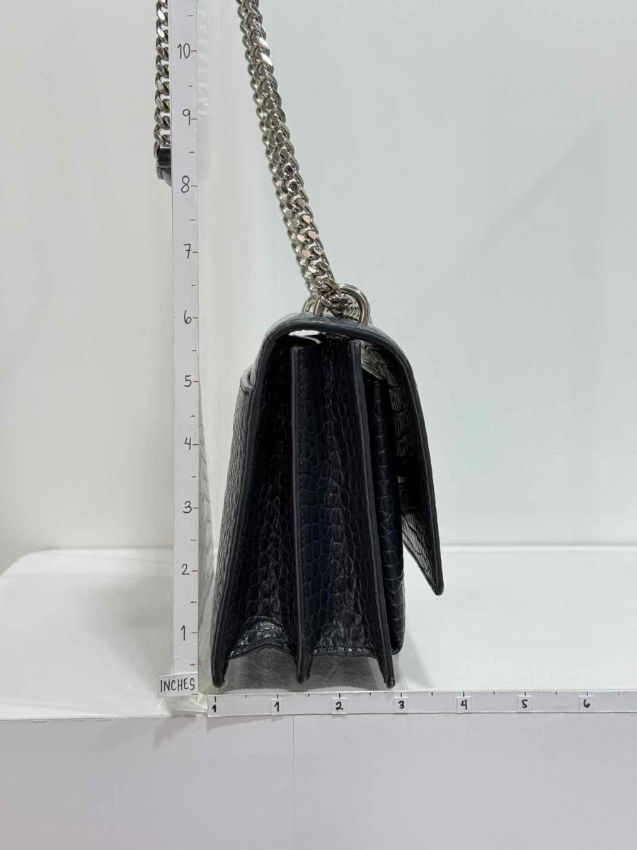 Pre-loved SAINT LAURENT Sunset Black Shoulder Bag at Reems Closet