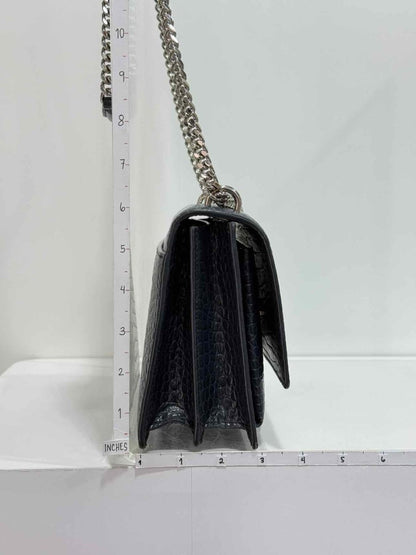 Pre-loved SAINT LAURENT Sunset Black Shoulder Bag at Reems Closet