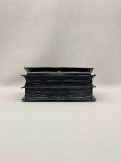 Pre-loved SAINT LAURENT Sunset Black Shoulder Bag at Reems Closet