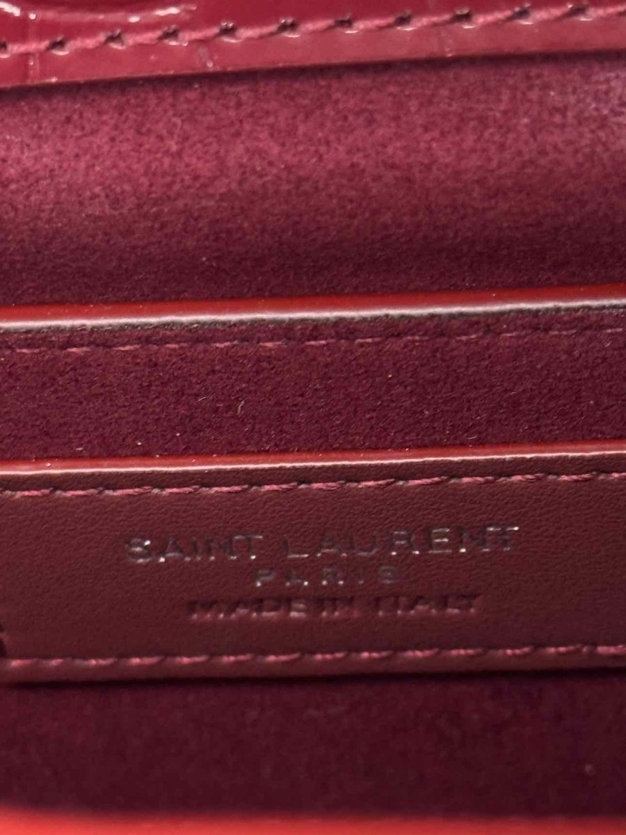 Pre-loved SAINT LAURENT Sunset Burgundy Shoulder Bag at Reems Closet