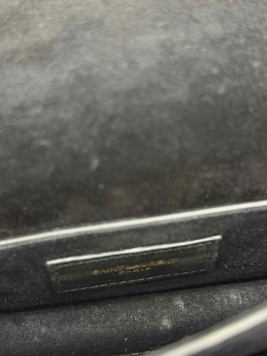 Pre-loved SAINT LAURENT Sunset Metallic Gold Crossbody at Reems Closet