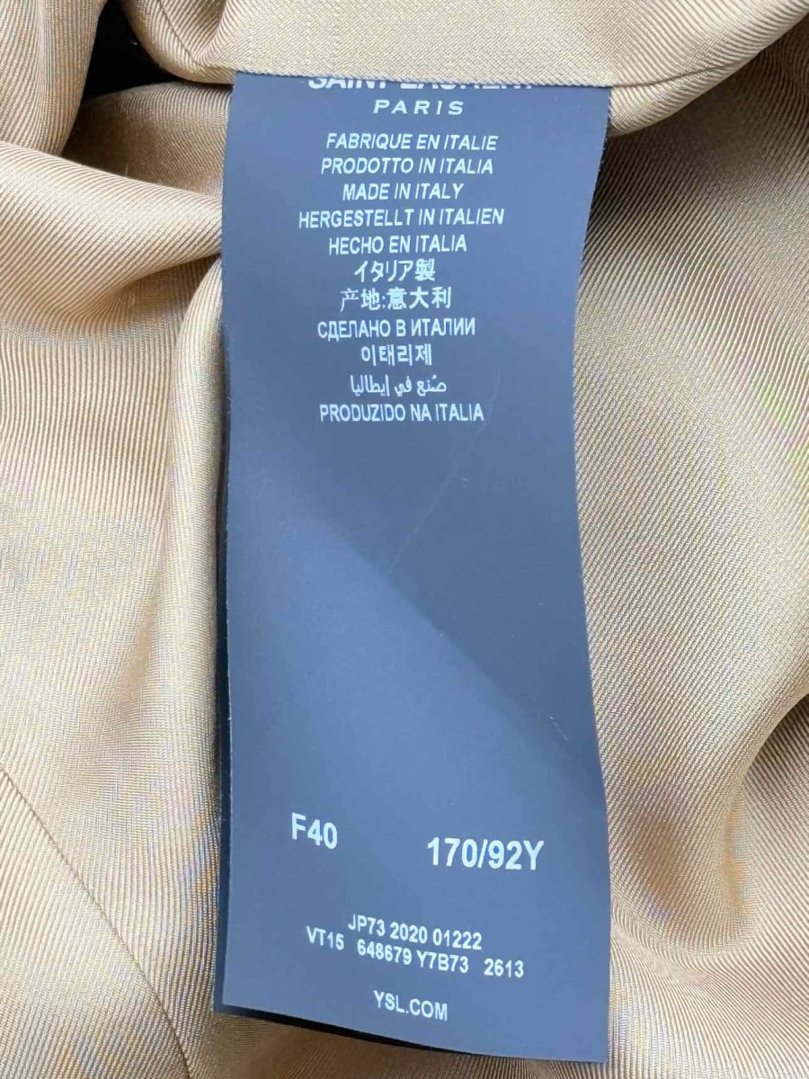 Pre - loved SAINT LAURENT Tan Size US 4 Jacket at Reems Closet